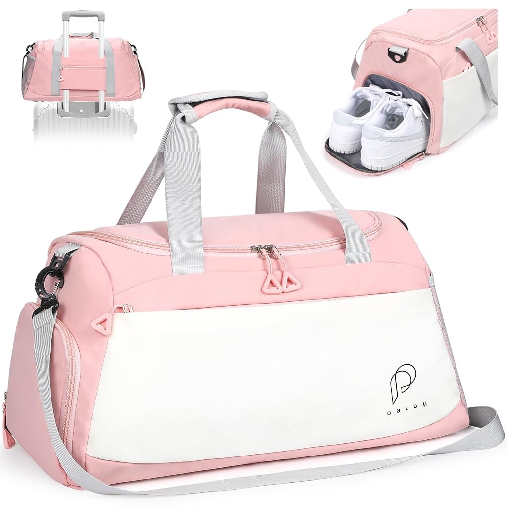 PALAY Women Gym Bag, Fitness Duffel Bag, Travel Bag Fitness Backpack, Travel Luggage Bag, Gym Bag with Shoe Compartment Waterproof Oxford Cloth Gym Bag with Reinforced Handle & Shoulder Strap PALAY Women Gym Bag, Fitness Duffel Bag, Travel Bag Fitness Backpack, Travel Luggage Bag, Gym Bag with Shoe Compartment Waterproof Oxford Cloth Gym Bag with Reinforced Handle & Shoulder Strap